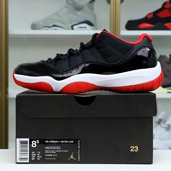 JORDAN RETRO 11 BRED AIR LOW 0310